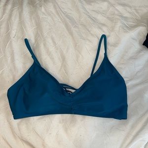 Blue swimsuit top
